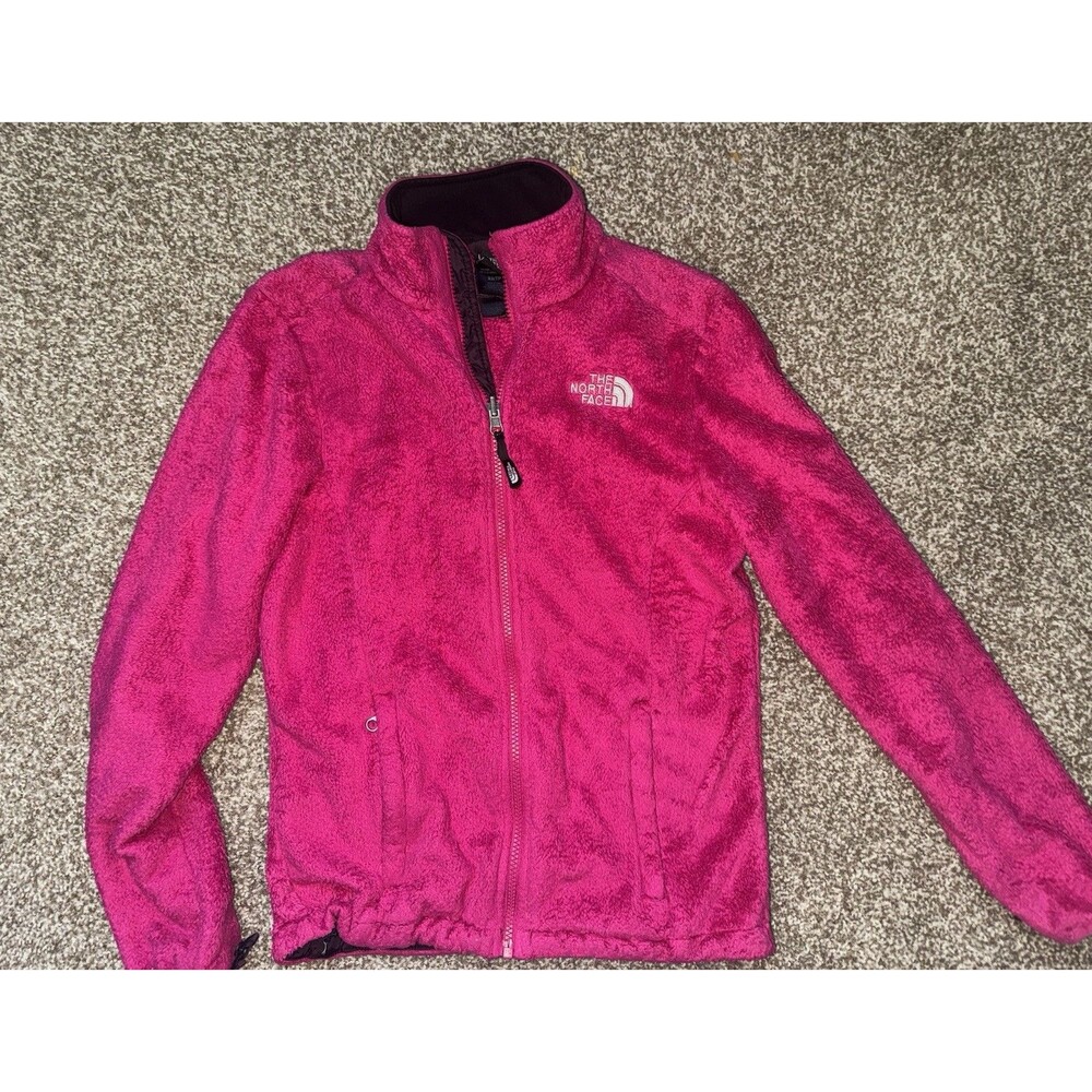 The North Face Pink Full Zip Logo Jacket Women's XS Long Sleeve Outdoor